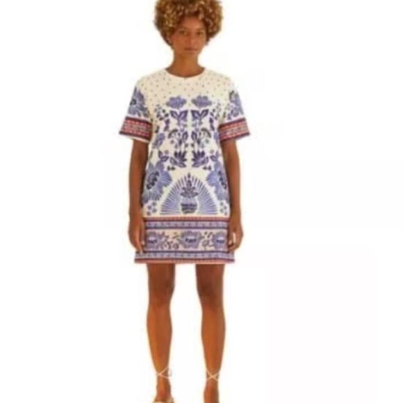 FARM RIO DRESS T-SHIRT DRESS - PP - Picture 1 of 7